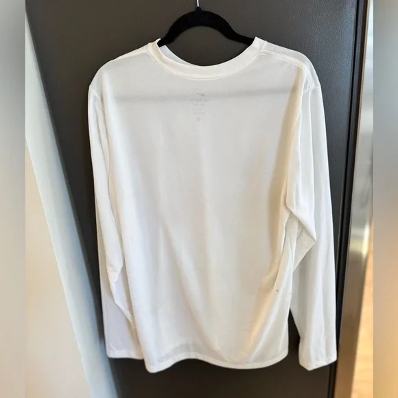 Nike Men's Classic White Long Sleeve Tee - Picture 3 of 4
